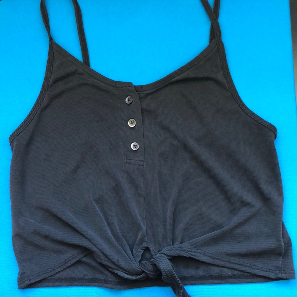 black tank top
